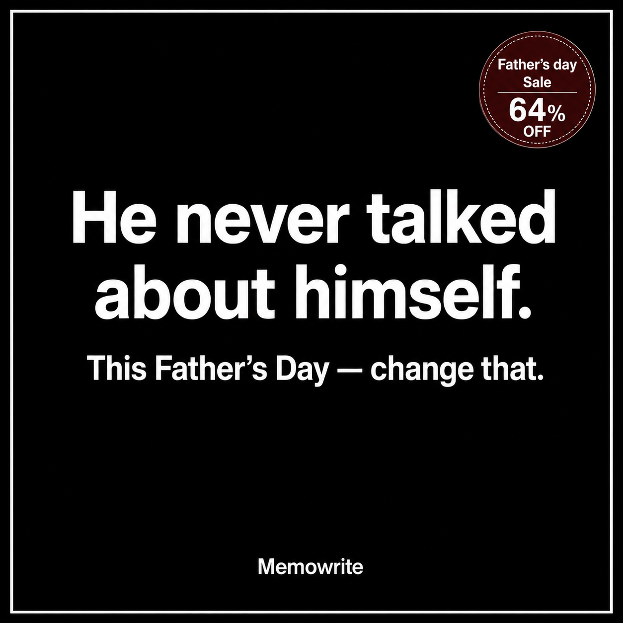 Memowrite Facebook ad