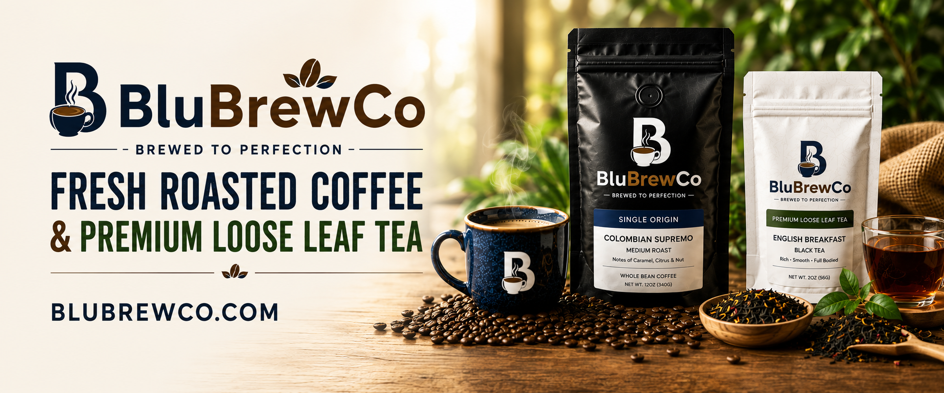 BluBrew Co Facebook ad: At BluBrew Co, our mission is to bring…