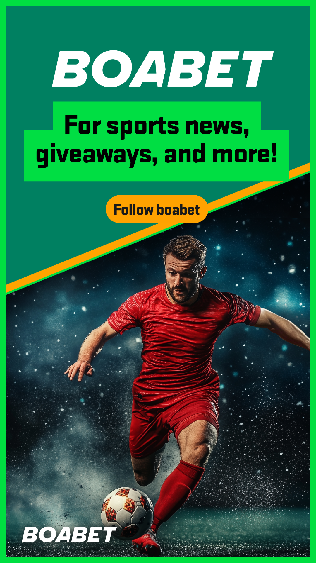 BoaBet Facebook ad: For sports news, giveaways, and more, follow BoaBet…