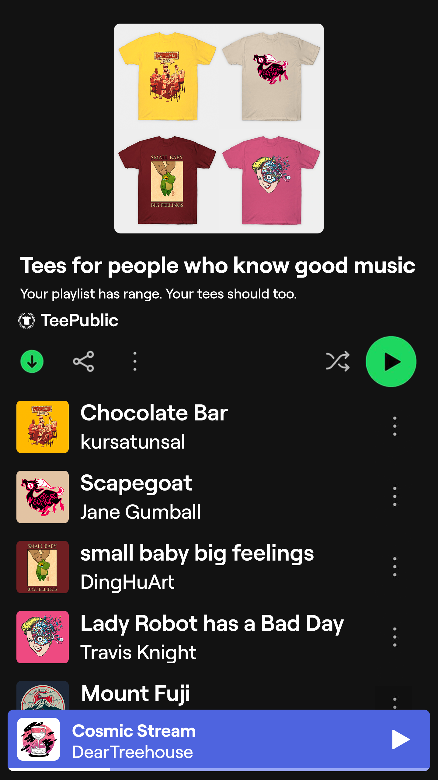 TeePublic.com Facebook ad