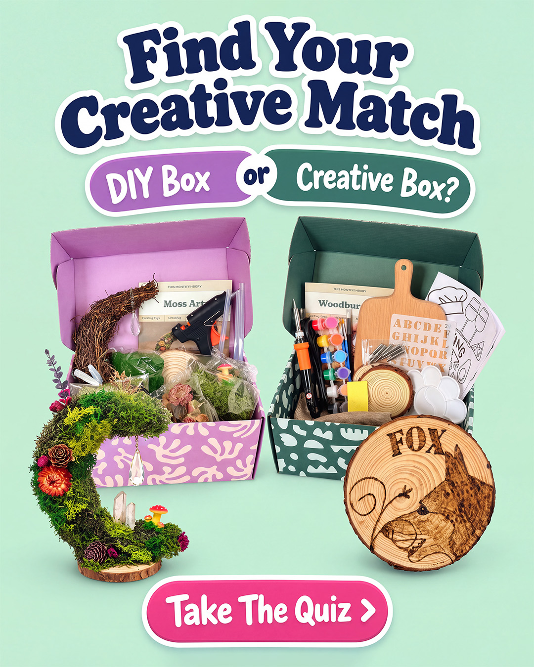 This Month's Craft Facebook ad: A Box Made For How You Create