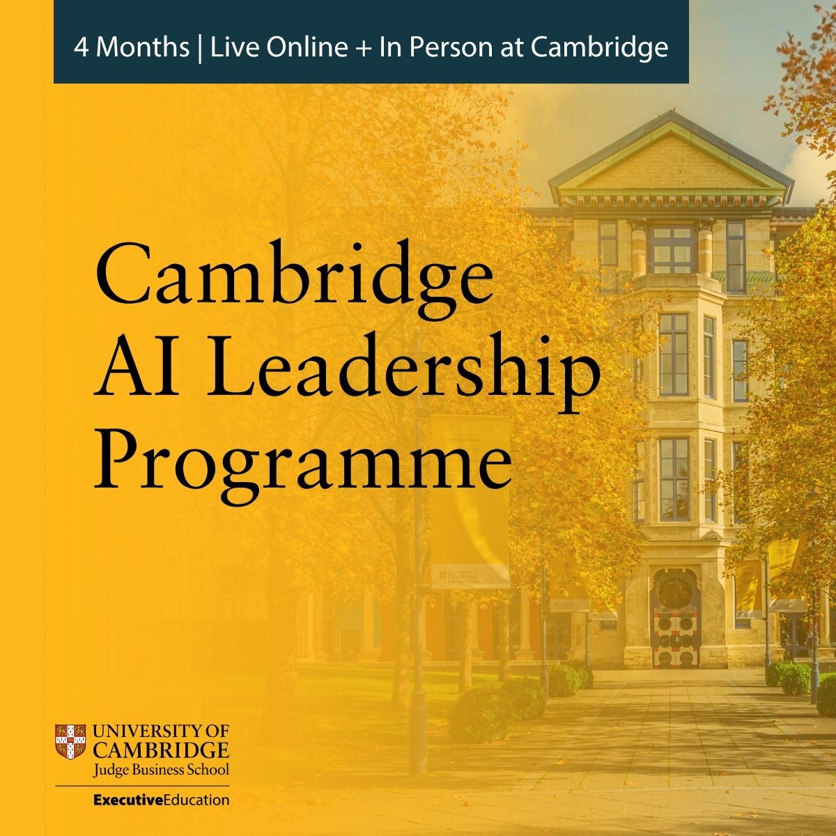 Cambridge Judge Business School - AI Leadership Programme Facebook ad