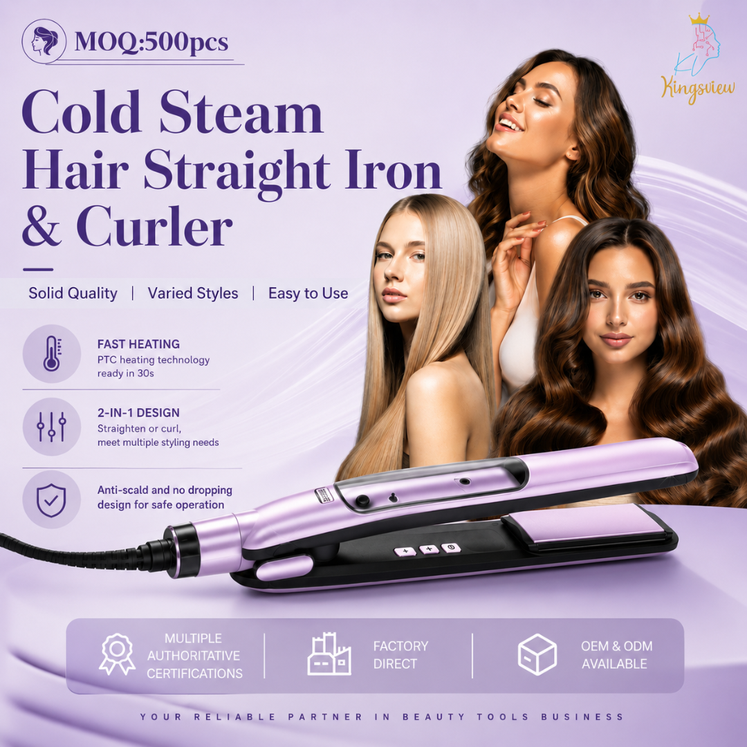 Kingsview Beauty Factory Facebook ad: Steam Hair Care Technology for Smoother, Longer lasting…