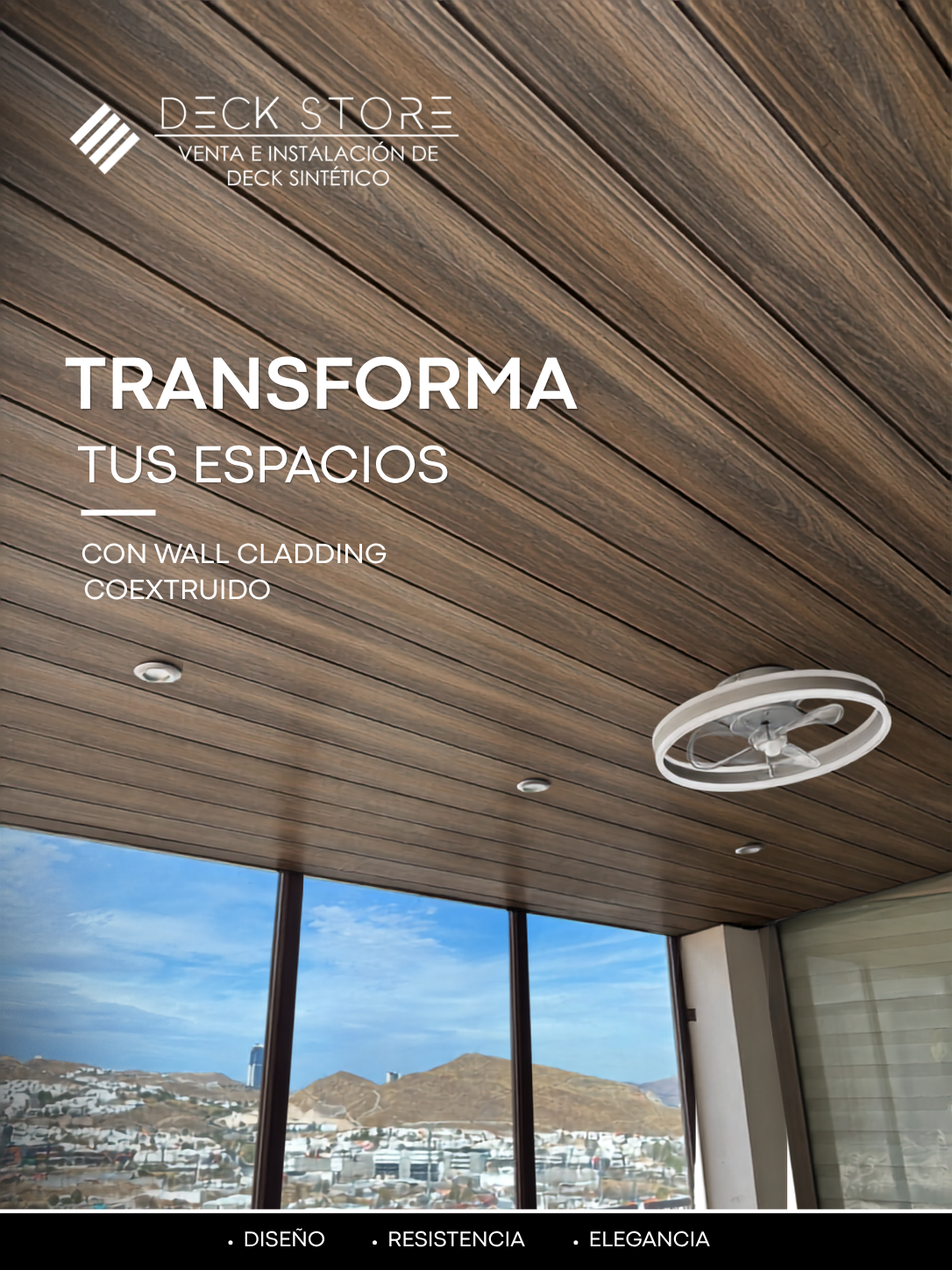 DECK STORE Steelture Facebook ad: Transforma tus espacios con WPC