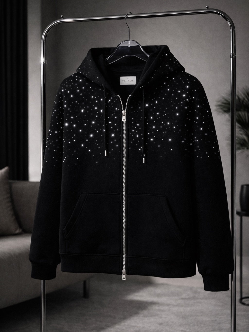 Vackua Facebook ad: Nuevo lanzamiento oficial - Campera de diamantes VACKUA