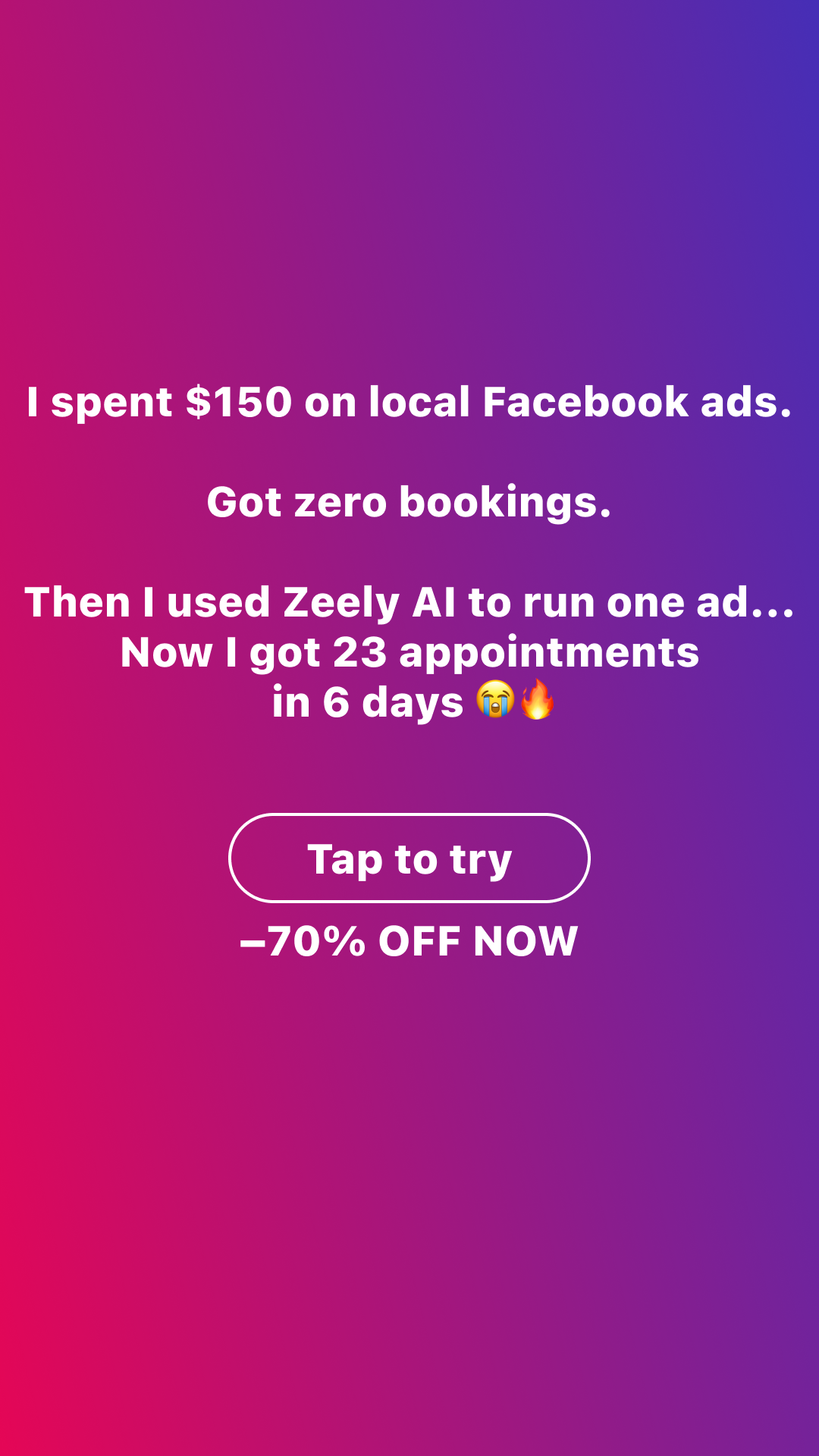 Zeely Facebook ad