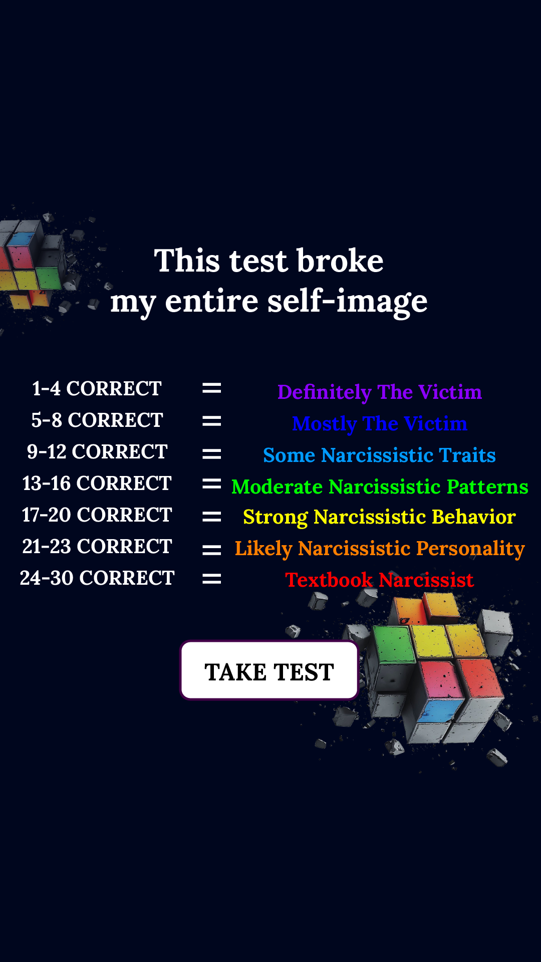 Personality Type Facebook ad