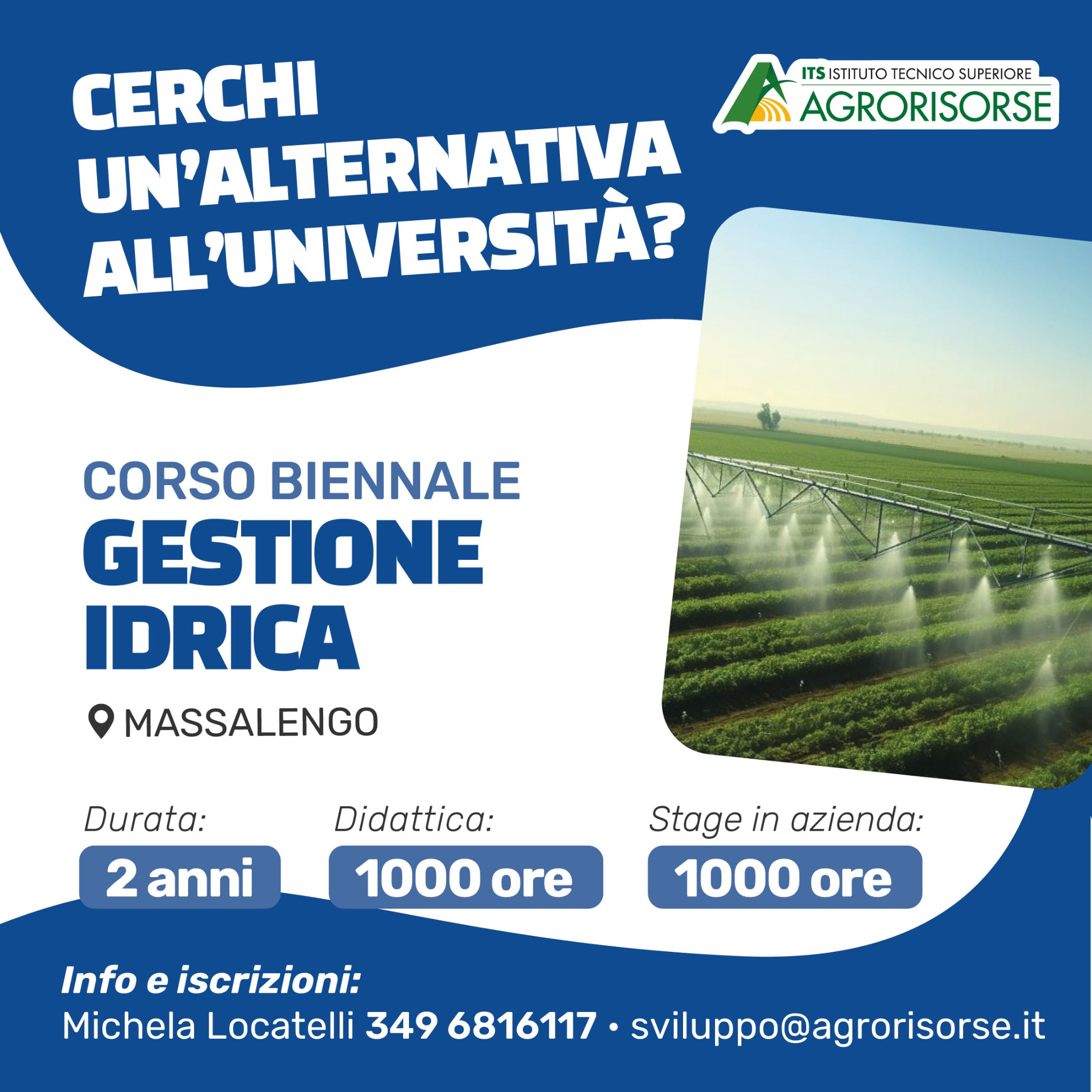 ITS Agrorisorse Facebook ad: Gestione Idrica - Water Agritech