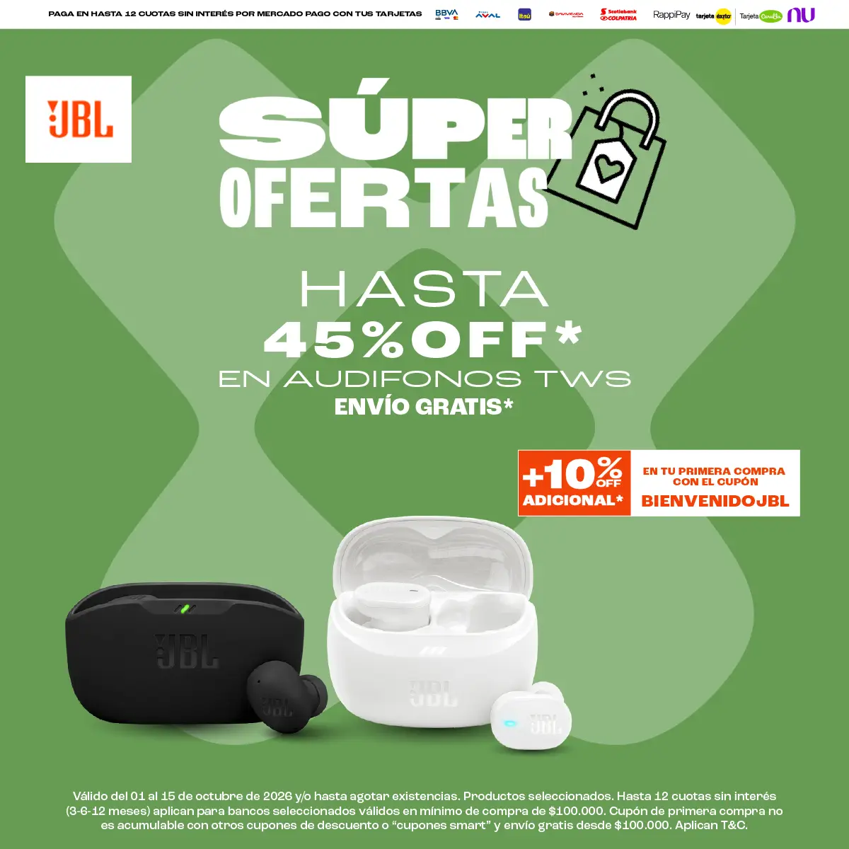JBL Colombia Facebook ad: Sonido autentico JBL