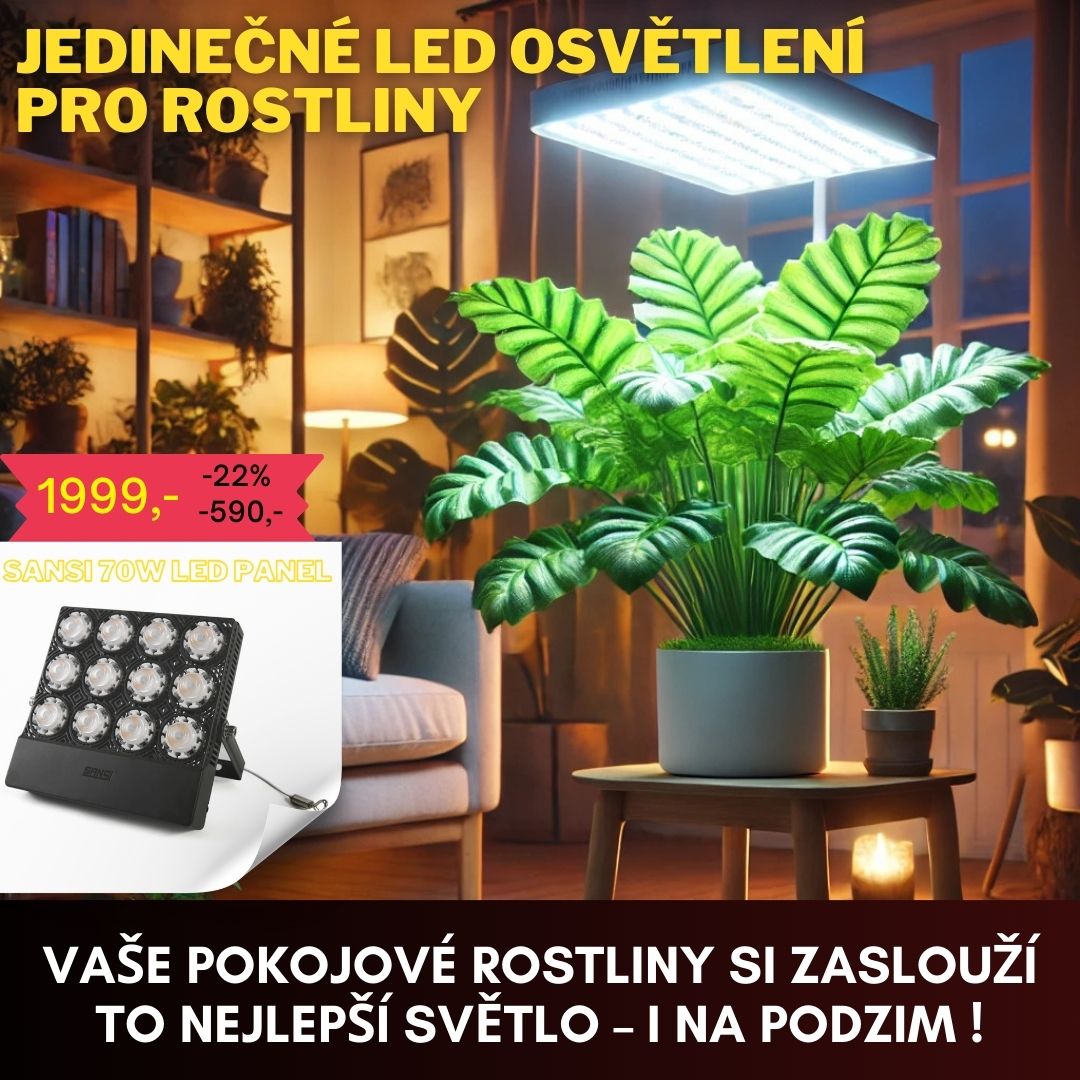 Ledmegrow Facebook ad: Nech své rostliny svítit!