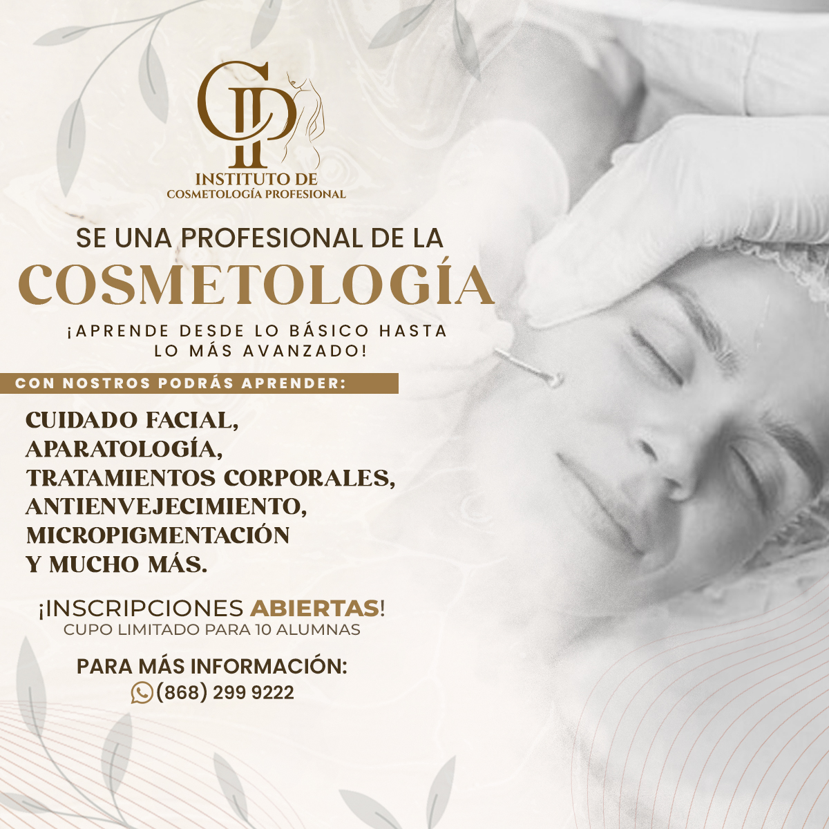 Icp Instituto de Cosmetología Profesional Facebook ad: Invierte en tu educación, invierte en tu futuro