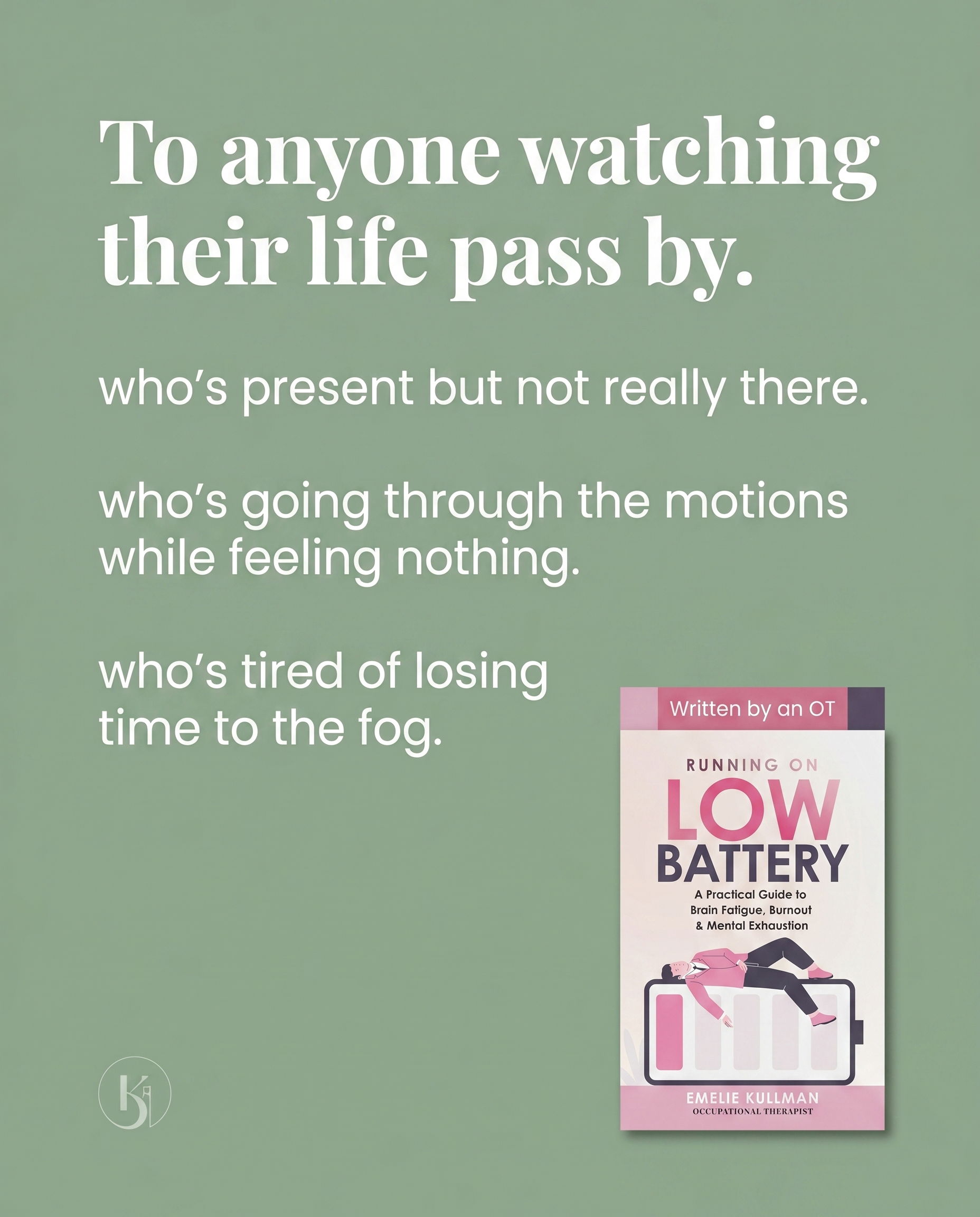 Running on Low Battery Facebook ad: Watching your life pass by?