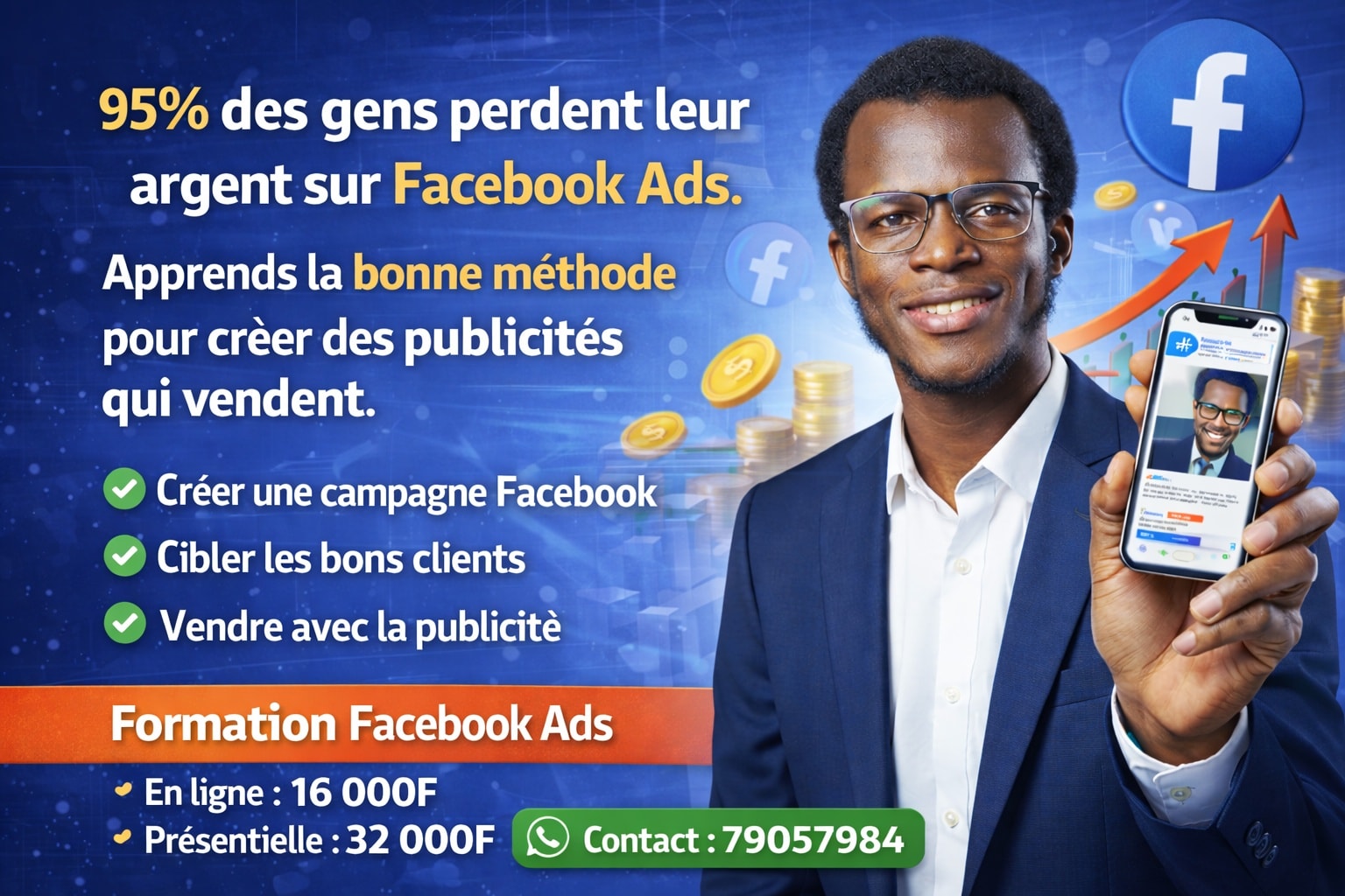 Excellencia Facebook ad: Tu veux lancer de bonnes campagnes publicitaires avec…