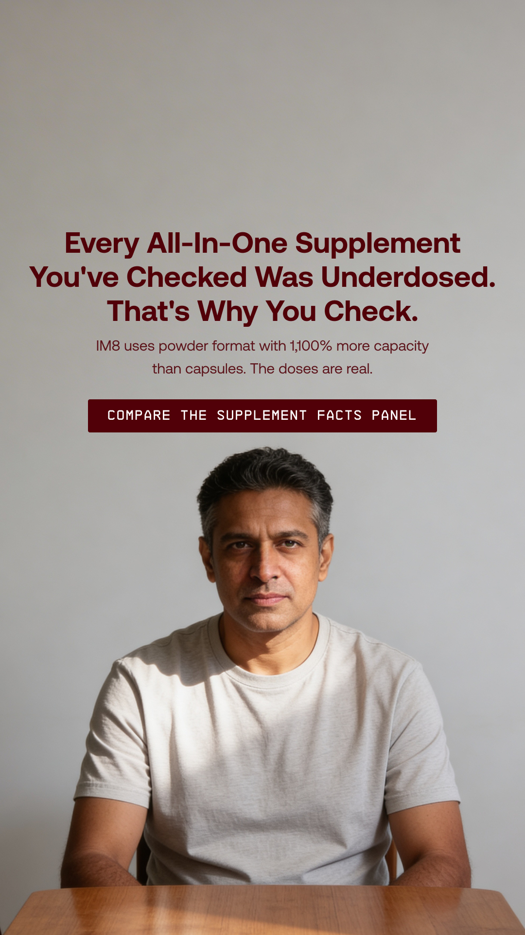 IM8 Facebook ad: Built For People Like You.