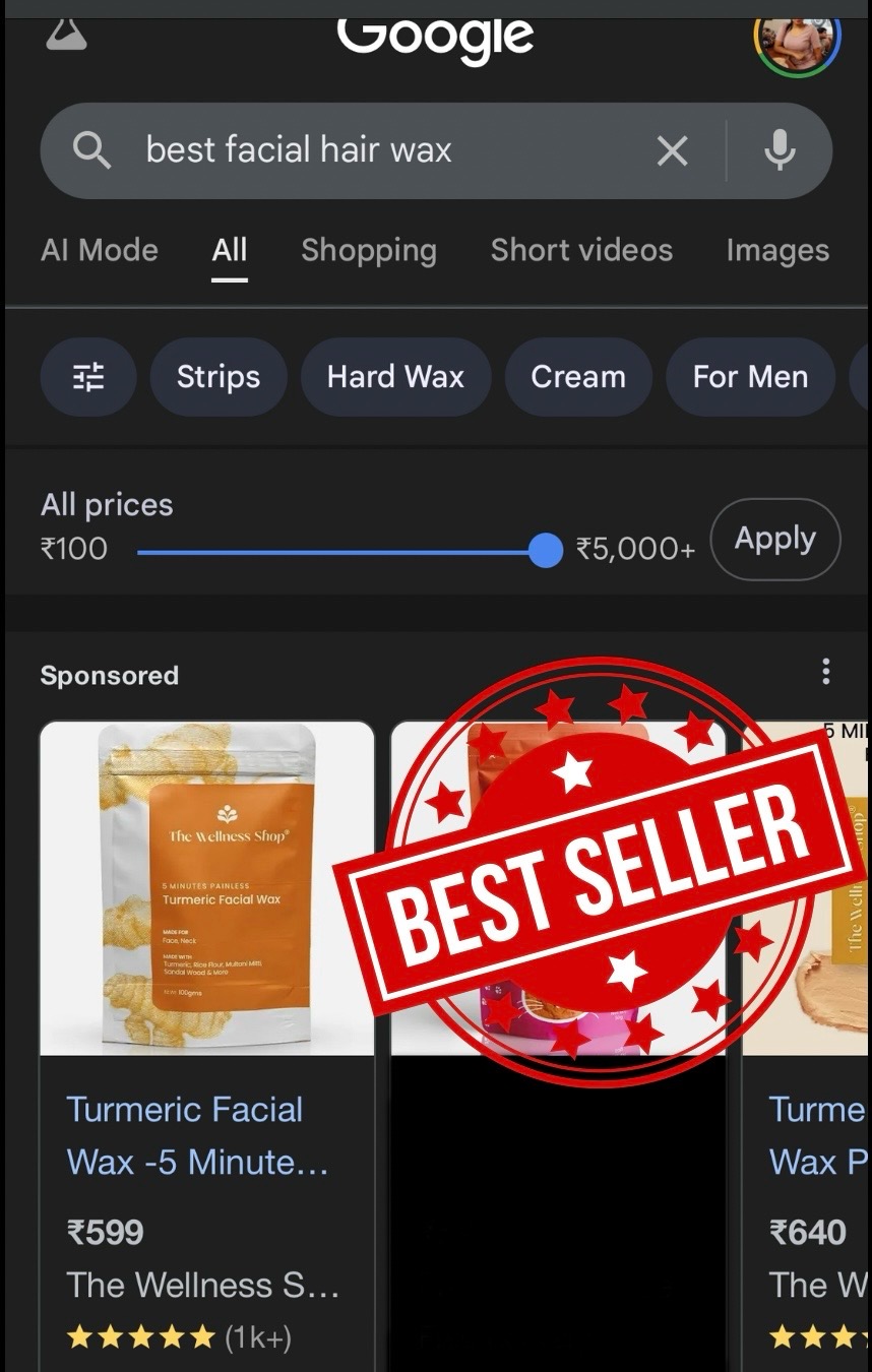 The Wellness Shop India Facebook ad