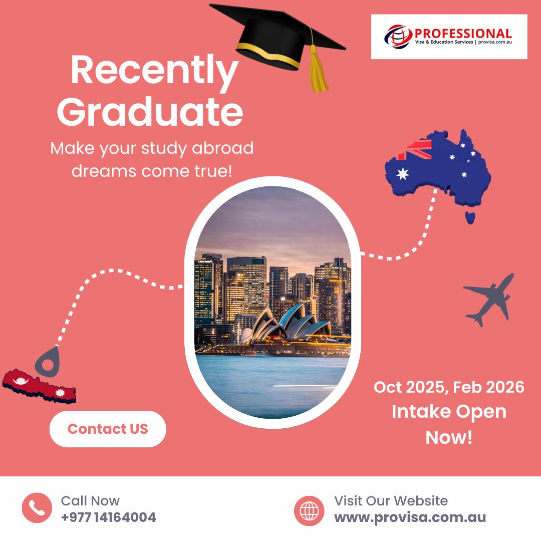 Professional Visa and Education Services Nepal Branch Facebook ad: Just Passed +2 and Dreaming of Studying Abroad?