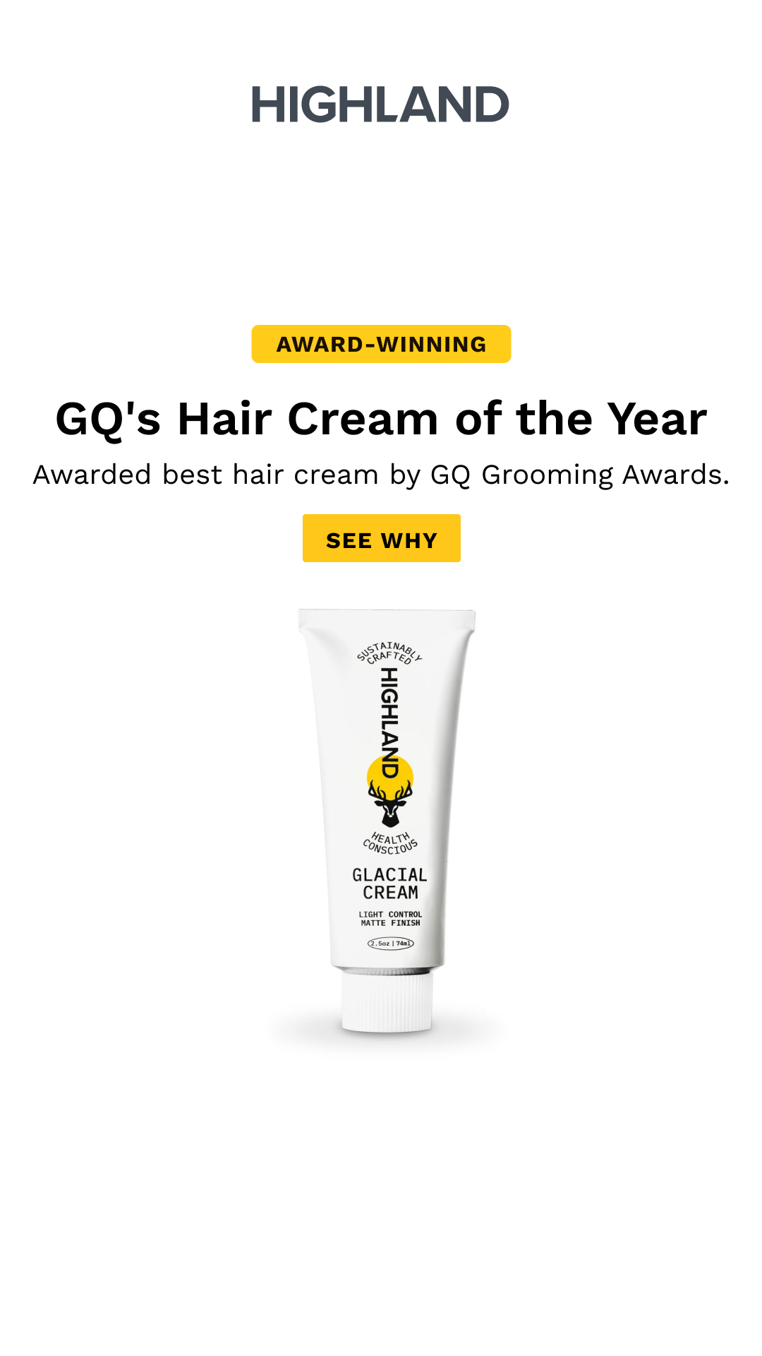 Highland Haircare Facebook ad