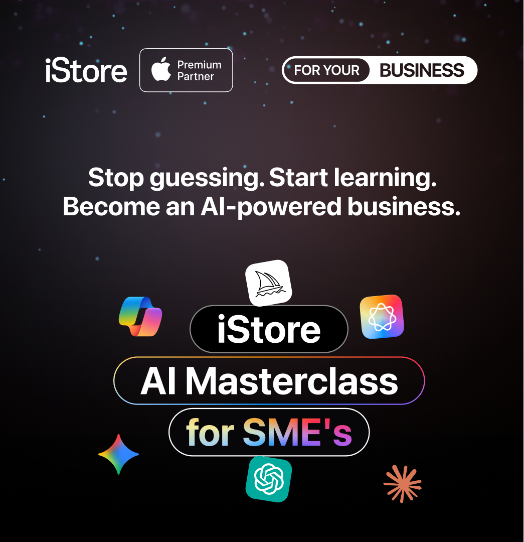 iStore Facebook ad: AI Masterclass for Business's | Practical AI for Business