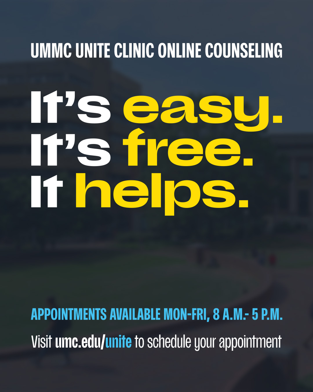 University of Mississippi Medical Center Facebook ad: Have your free online counseling session scheduled before…