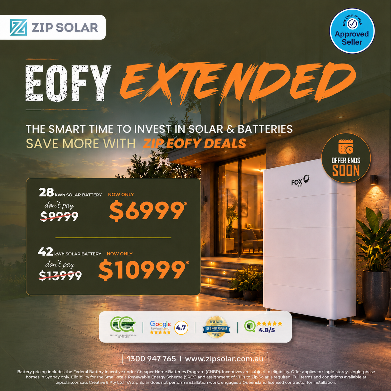 Zip Solar Facebook ad