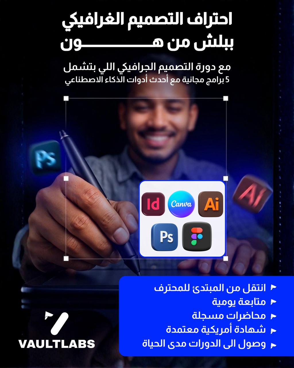VaultLabs Academy Facebook ad: Chat with us