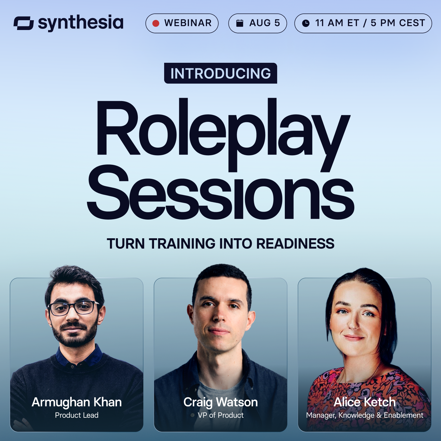 Synthesia Facebook ad