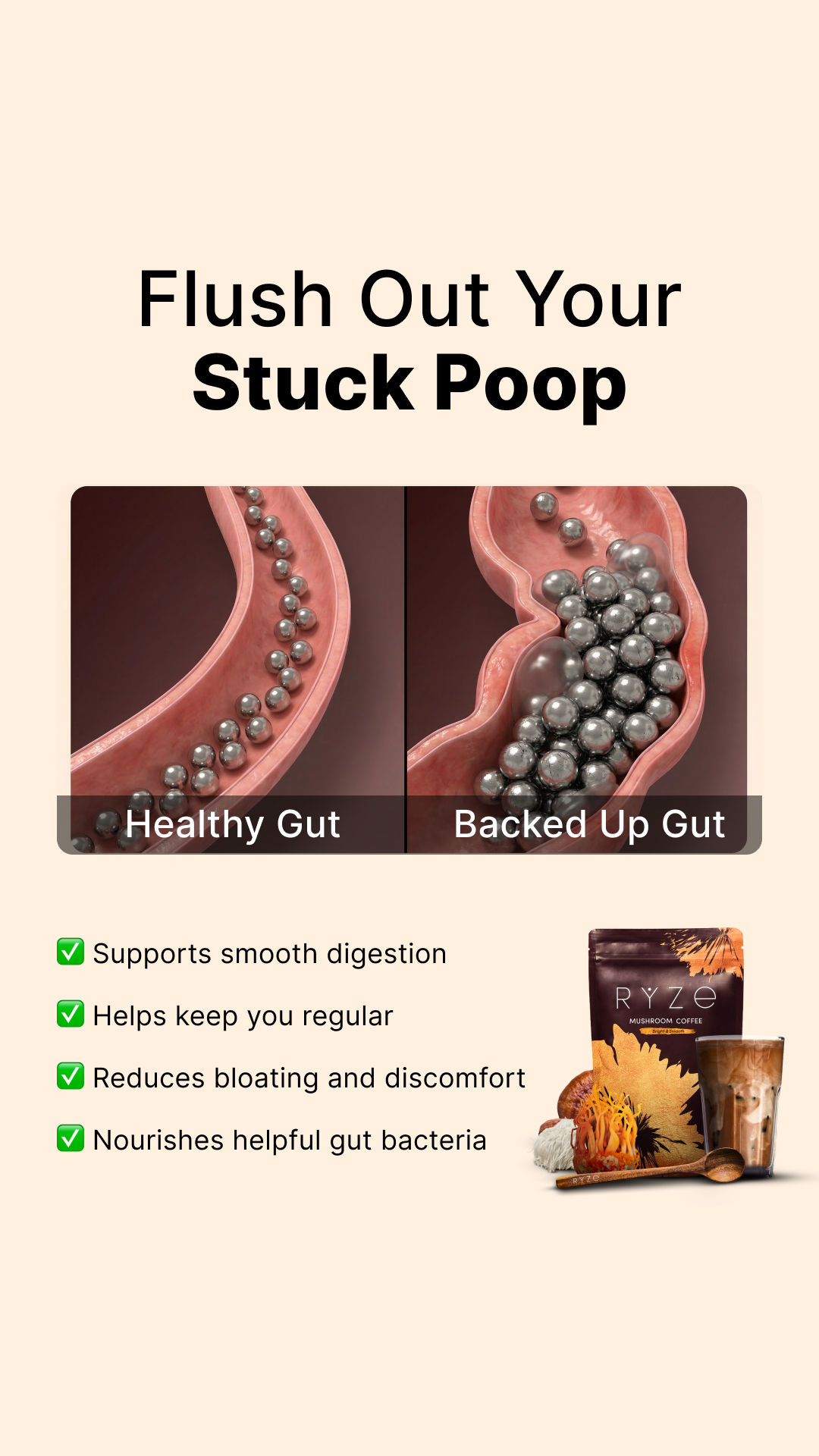 RYZE Superfoods Facebook ad