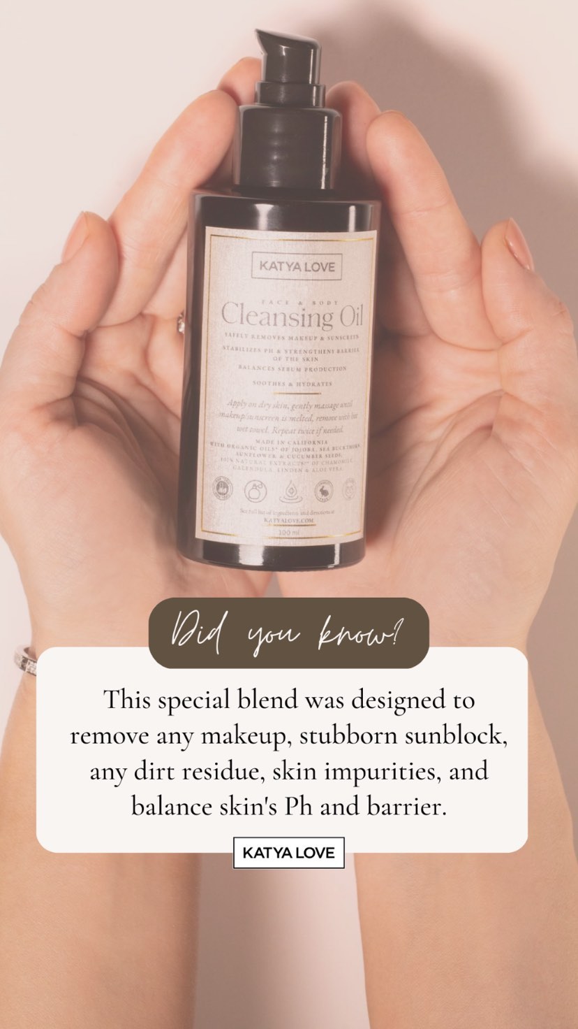 Katya Love by Kern Cosmetics Facebook ad: Cleansing Oil by Katya Love