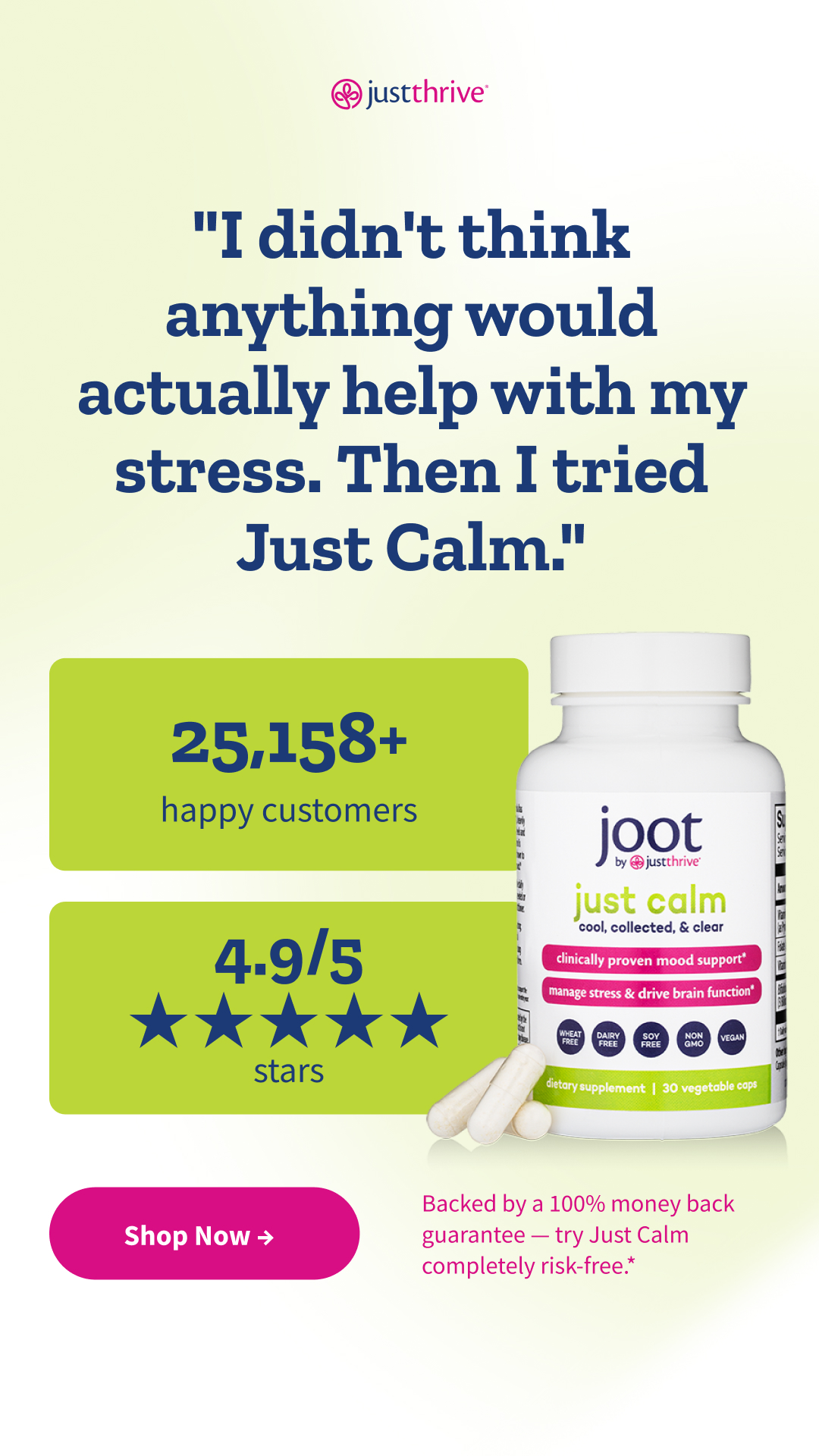Just Thrive Facebook ad