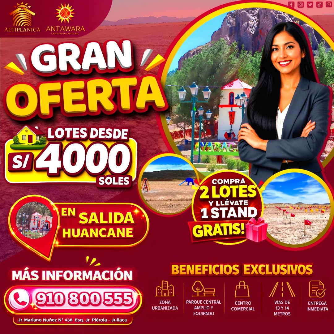 Altiplánica Holding & Inmobiliaria Facebook ad: 𝐕𝐔𝐄𝐋𝐕𝐄 𝐍𝐔𝐄𝐒𝐓𝐑𝐀 𝐏𝐑𝐎𝐌𝐎𝐂𝐈𝐎́𝐍…