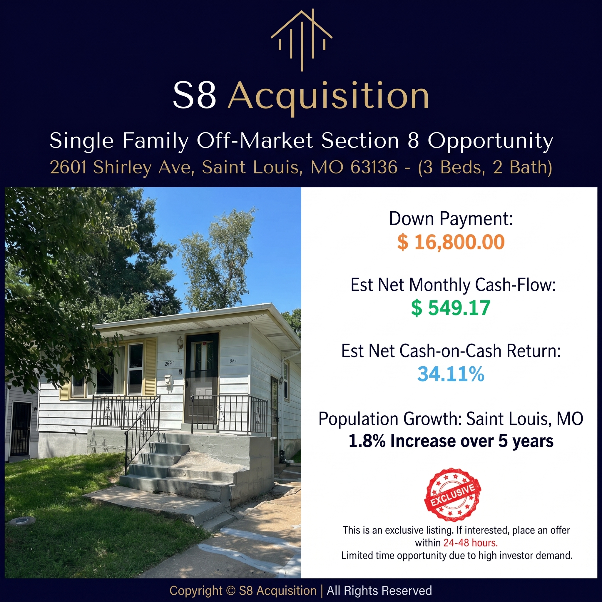 S8 Acquisition Facebook ad