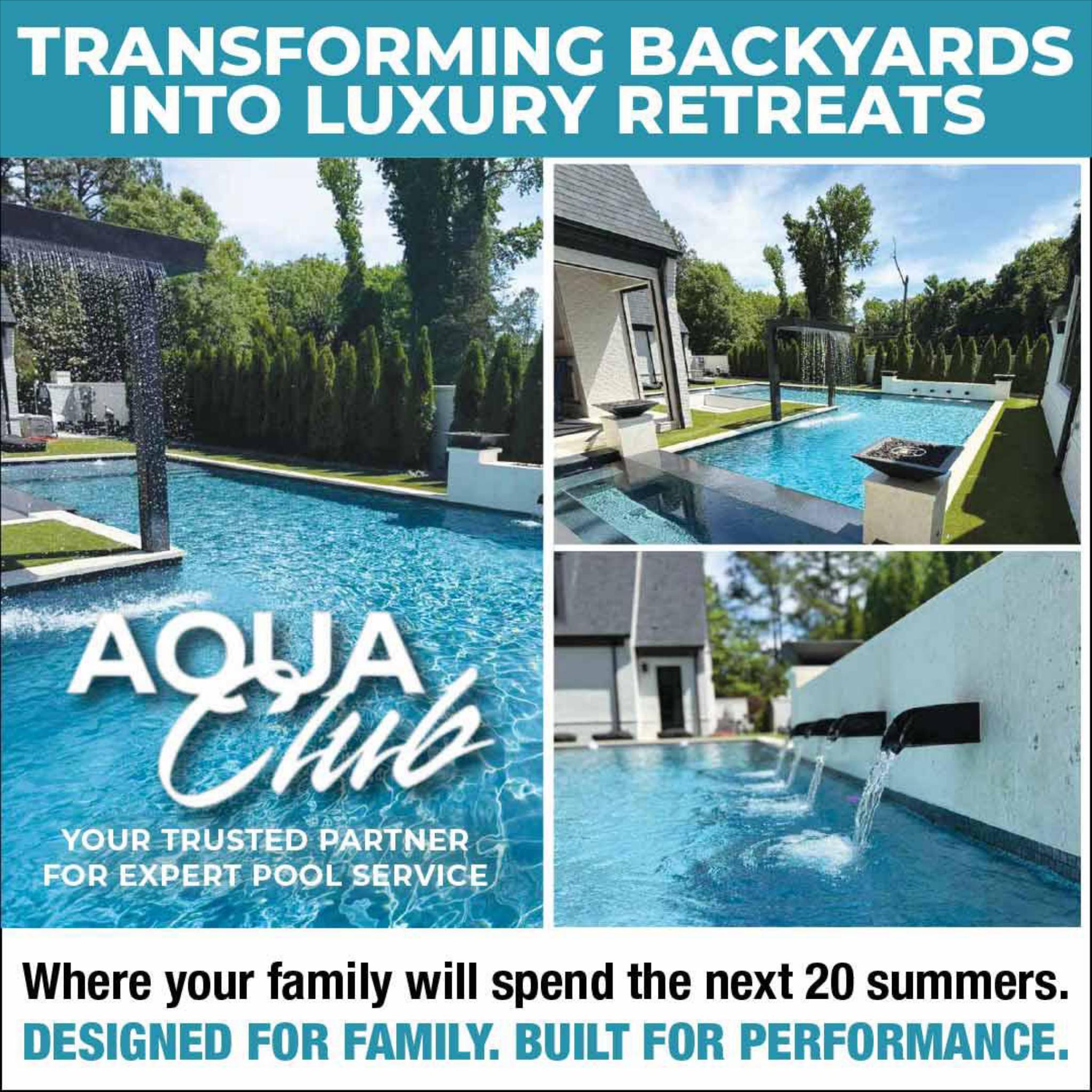 The Aqua Club Facebook ad