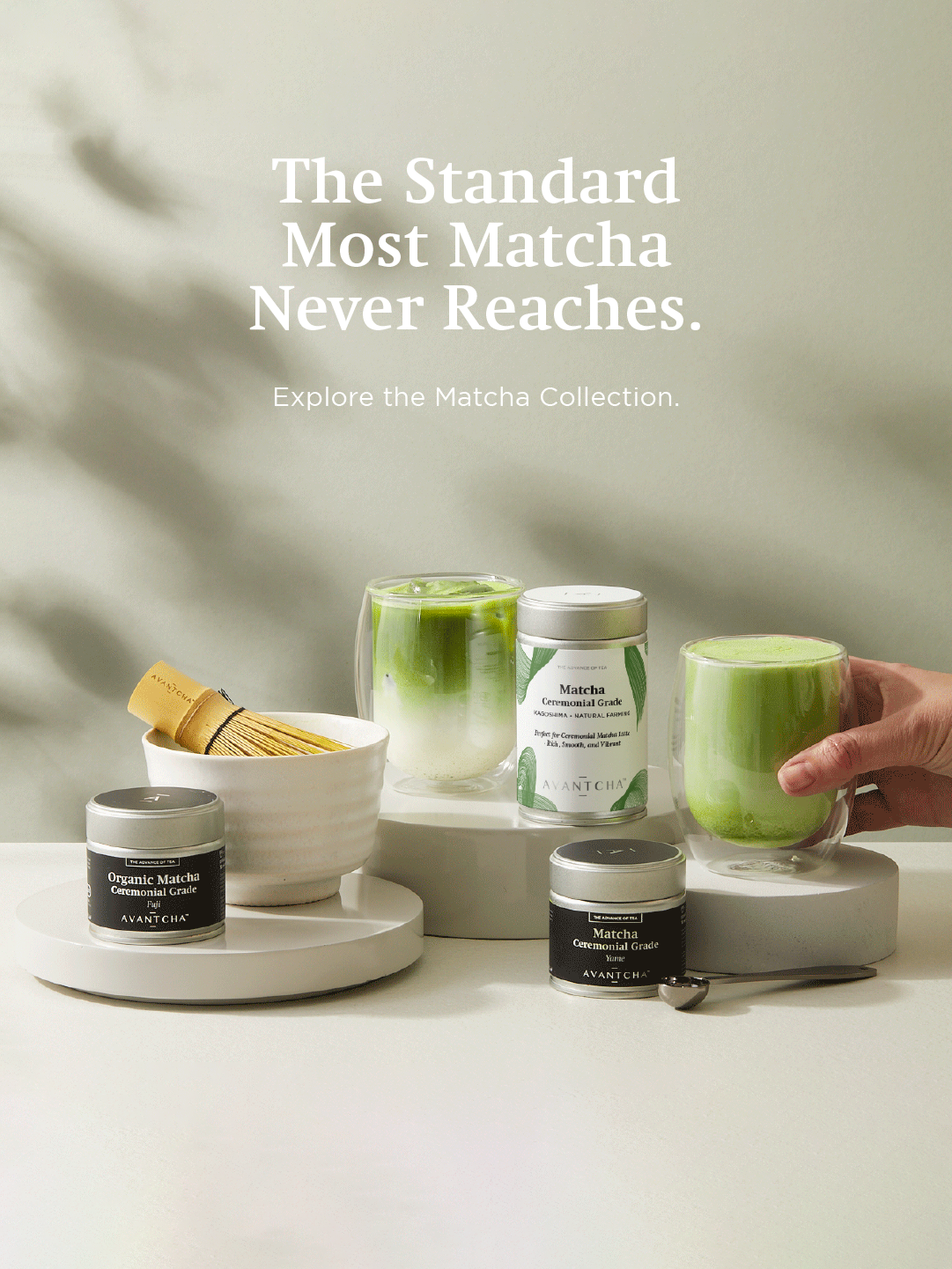AVANTCHA Thailand Facebook ad: Matcha Tea Ceremonial & Cocktail Grade | High-Quality