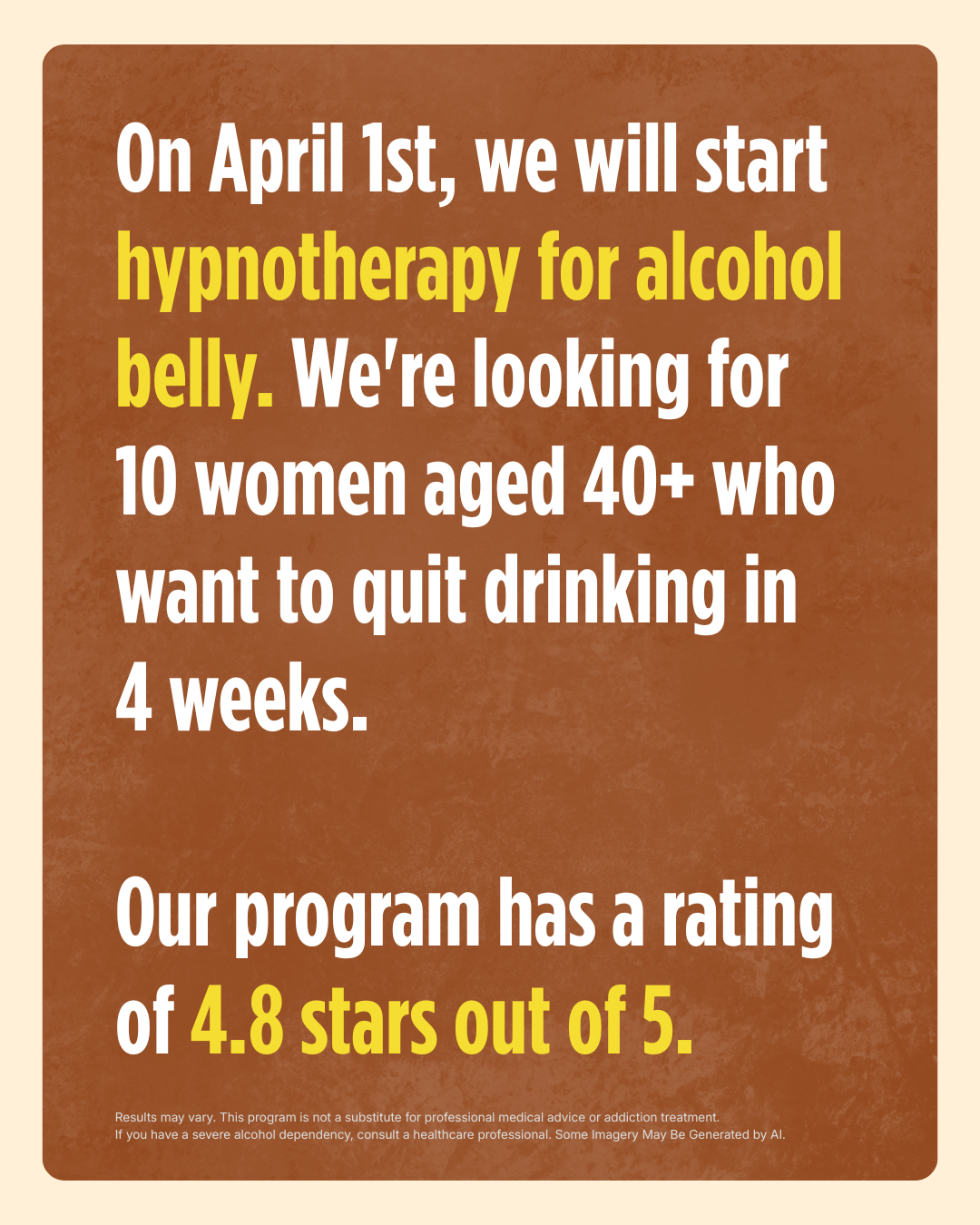 Hypnozio: power of hypnotherapy Facebook ad
