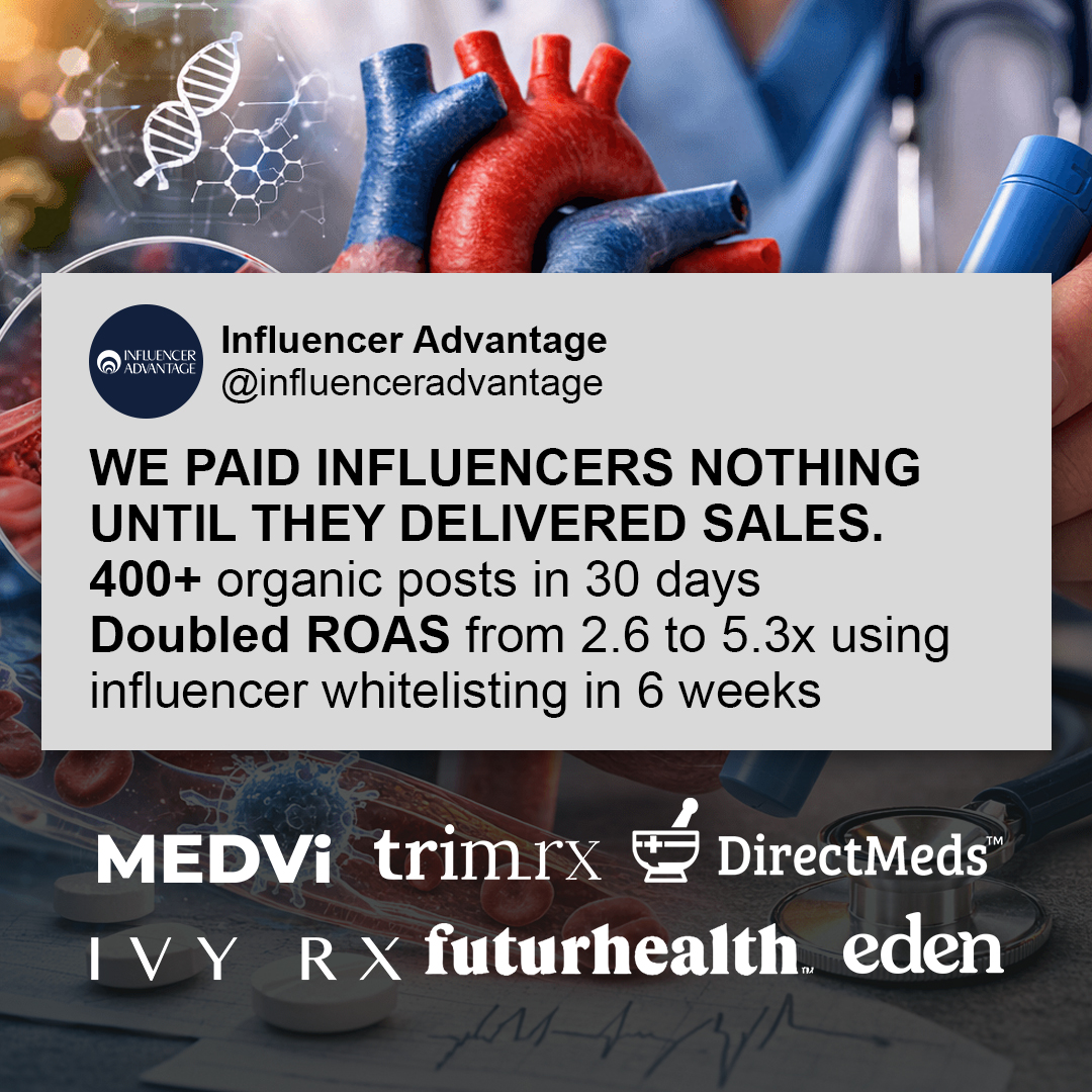 Influencer Advantage Facebook ad