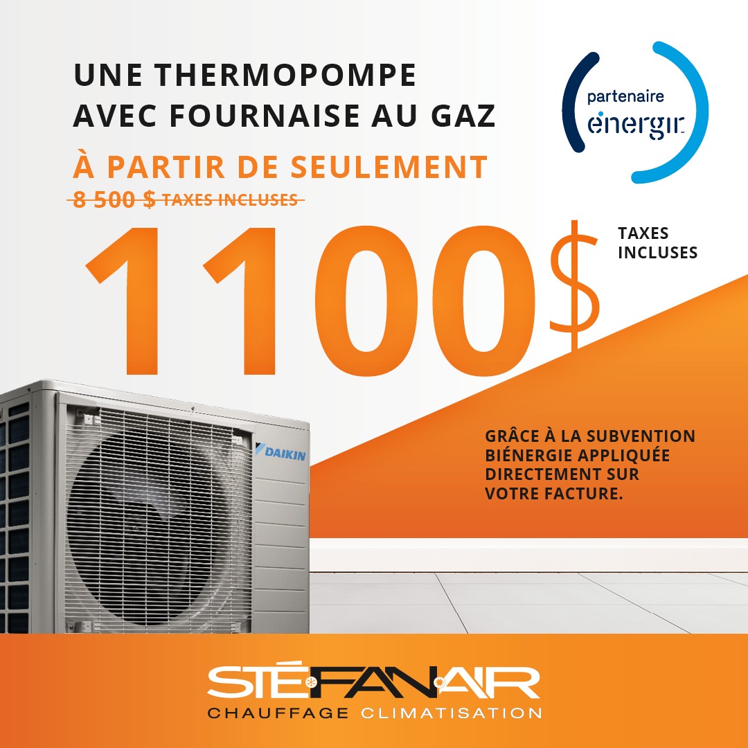 StéFanAir Facebook ad: Obtenez une soumission gratuite