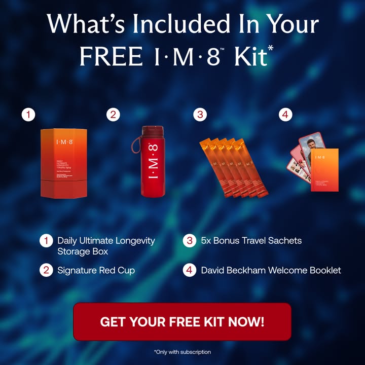 IM8 Facebook ad: Longevity Starts at the Cellular Level