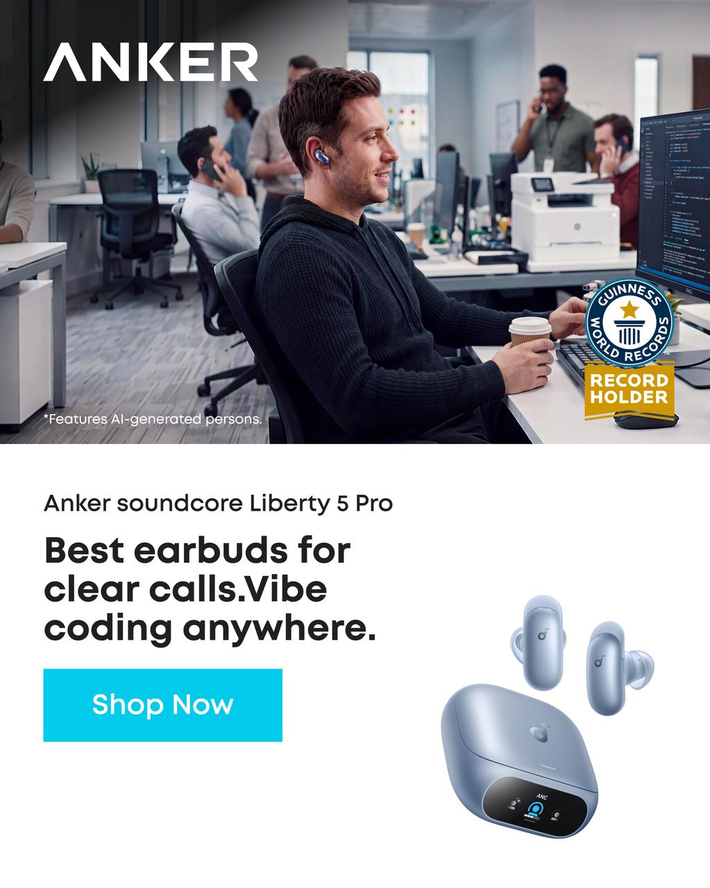 soundcore Facebook ad: Best Earbuds for Clear Calls