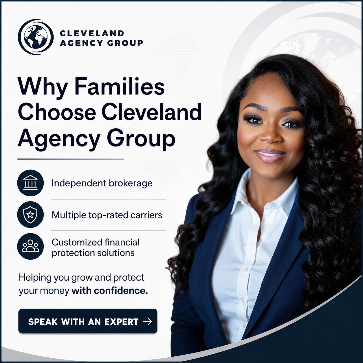 Cleveland Insurance Agency Group Facebook ad: If Your Income Stops, What Happens to Your Home?