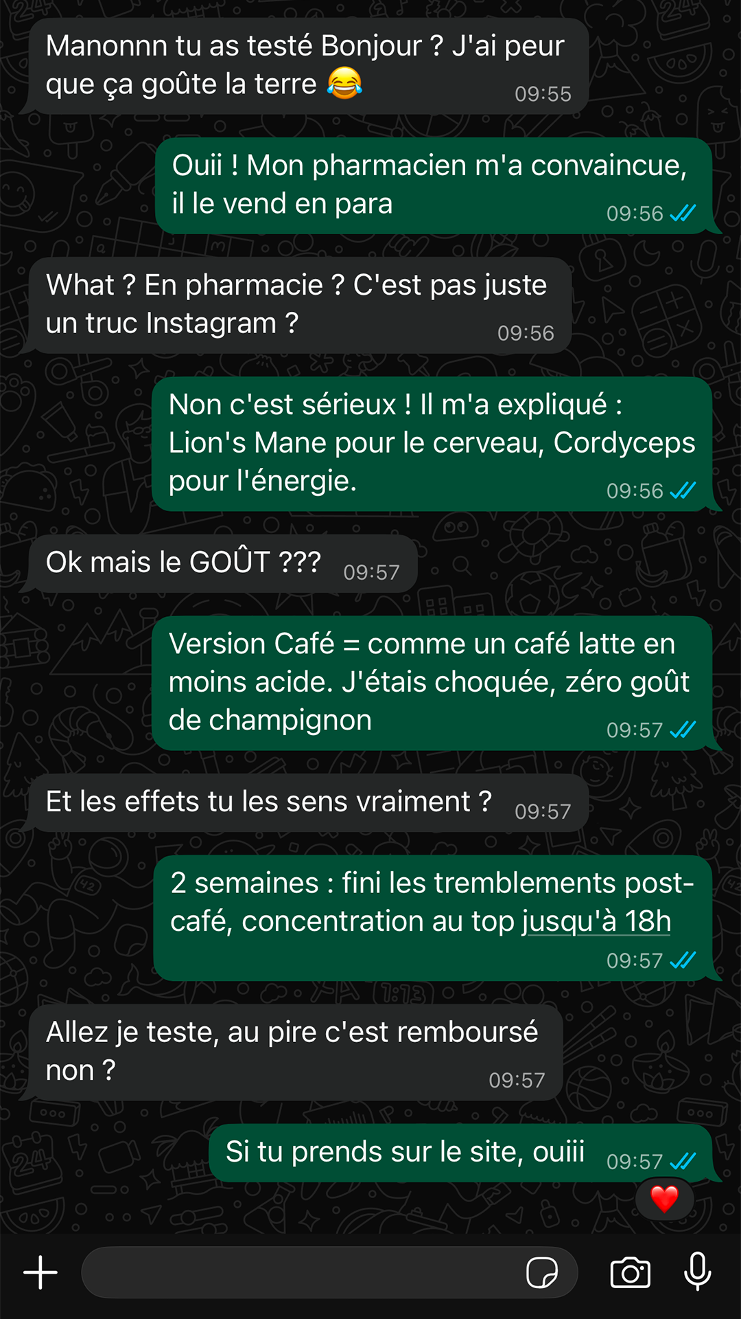 Bonjour Facebook ad