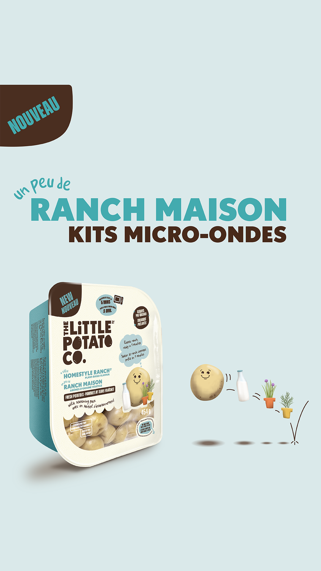 The Little Potato Company Facebook ad: Découvrez Ranch maison