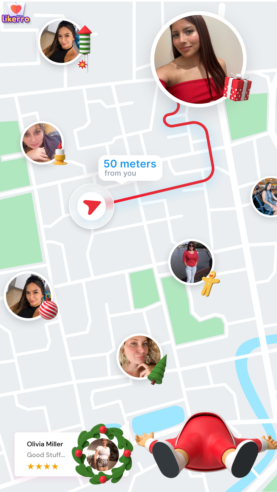 Likerro - app for love Facebook ad: Free dating app