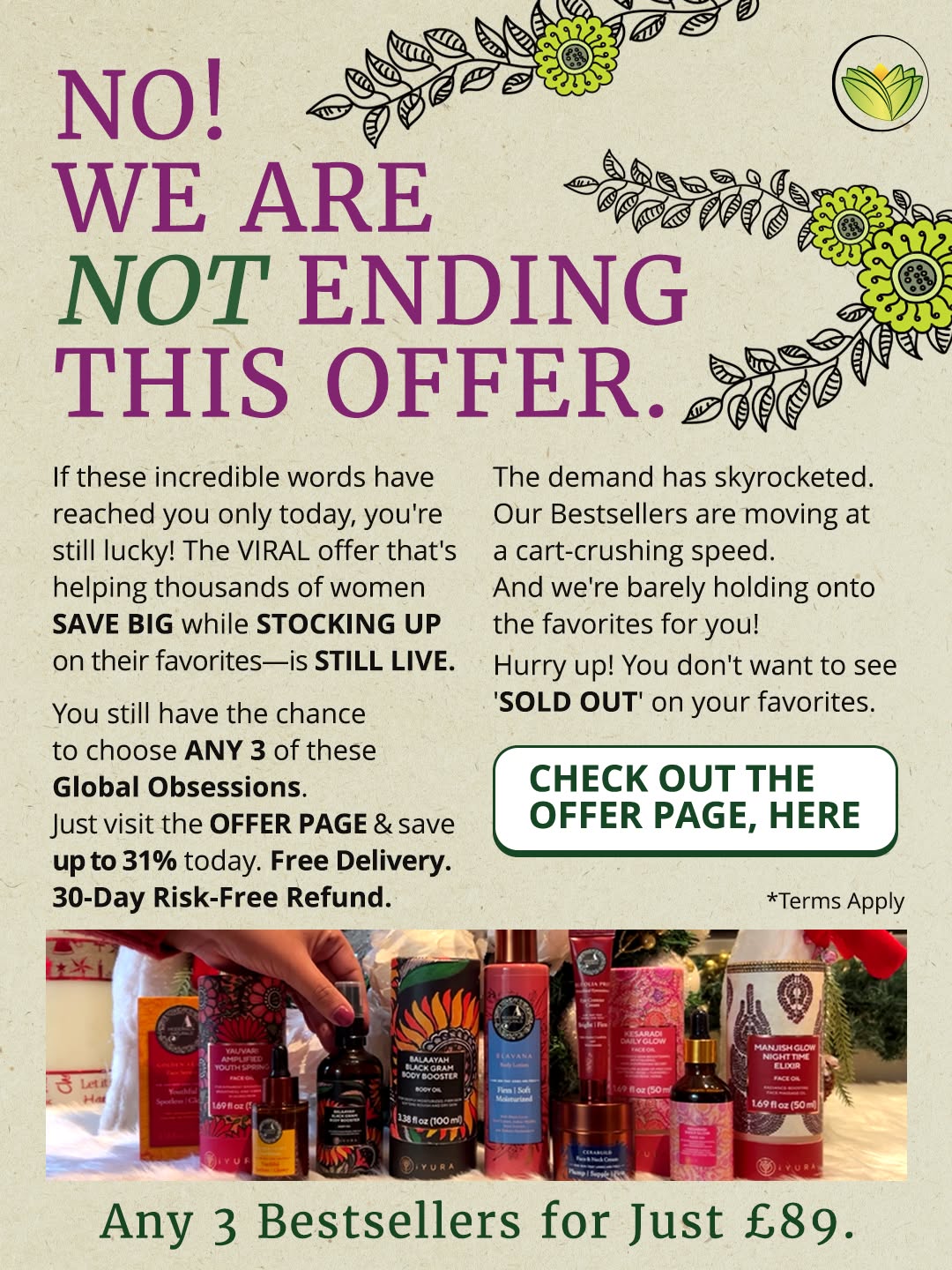 The Ayurveda Experience Facebook ad