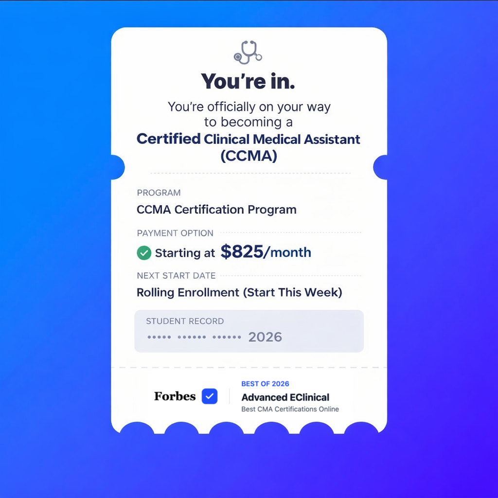 Advanced EClinical Training Facebook ad: Start Your Medical Career Today! $400 Off