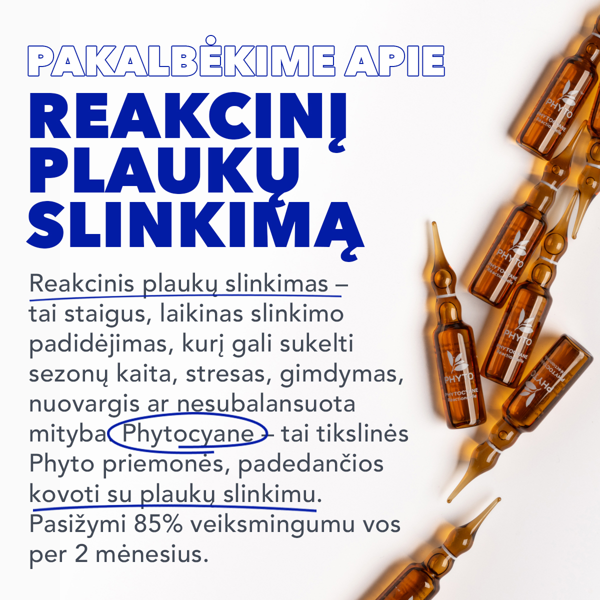 PHYTO Lietuva Facebook ad: Slenka plaukai?