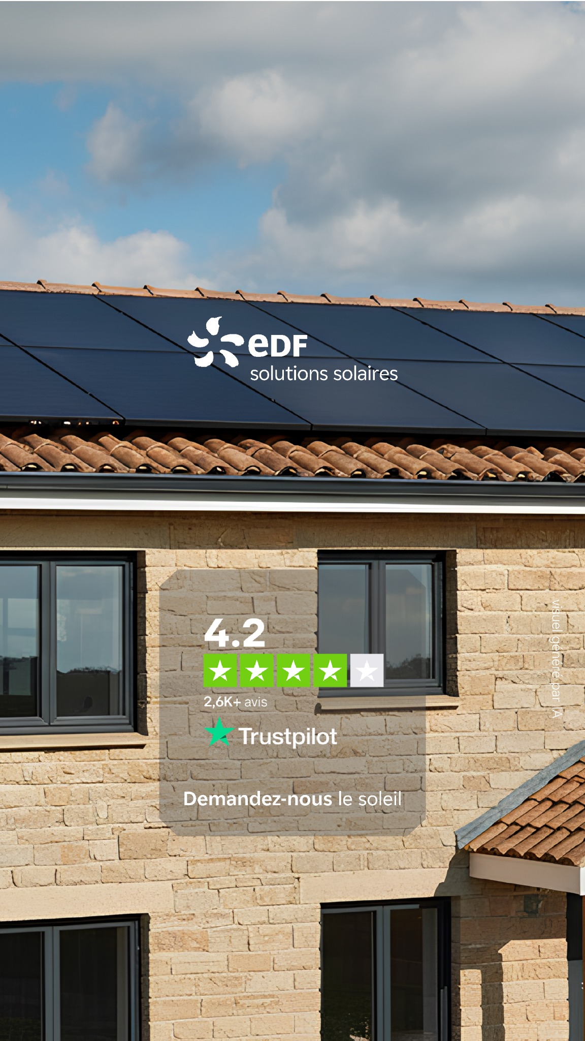 EDF solutions solaires Facebook ad