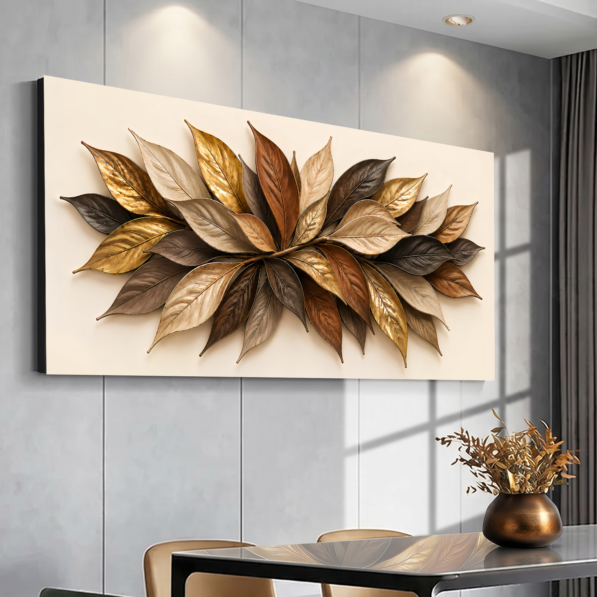 Tailored Canvases - Personalized Art Facebook ad: Rustic Golden Petals | Made in the USA | Ships Fast