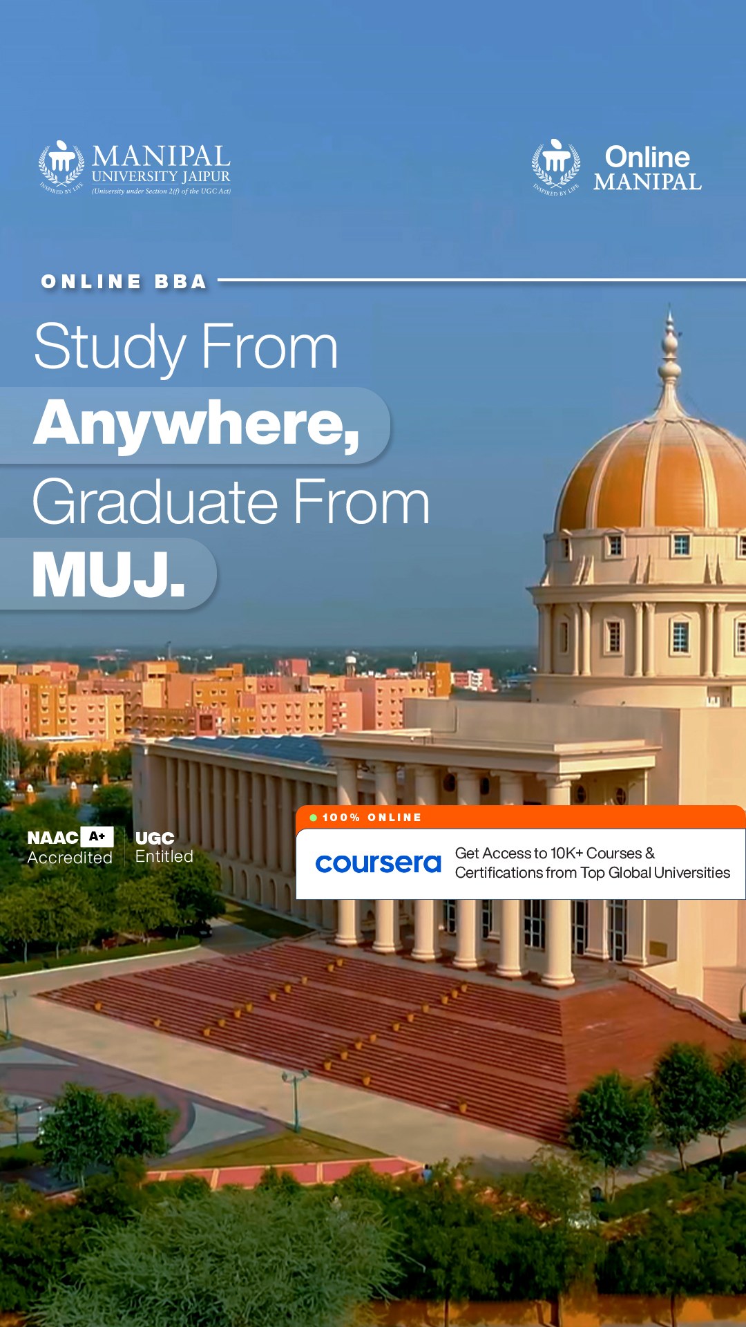 Manipal University Jaipur Online Facebook ad