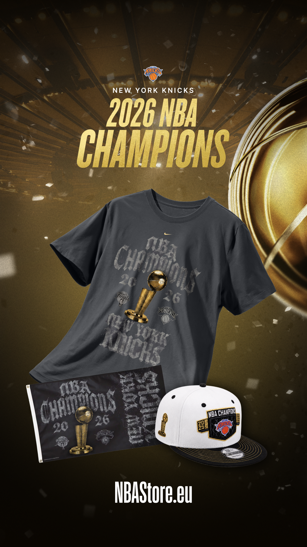 NBA Europe Facebook ad: The Knicks win!