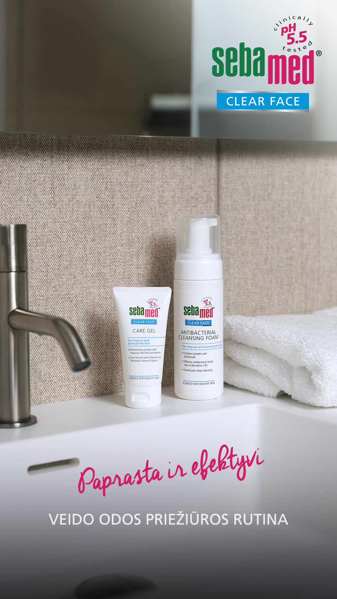 Sebamed Lietuva Facebook ad from Mar 11, 2026
